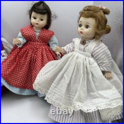 Madame Alexander Little Women Set of 6 8 Bent-Knee Dolls with Stands