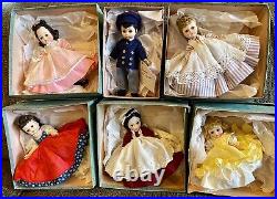 Madame Alexander Little Women set of 6, Marme, Jo, Beth, Meg, Amy and Laurie