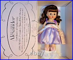 Madame Alexander MAC PREMIER TRAVEL 8 Doll Bunny Slippers #36585 & COA