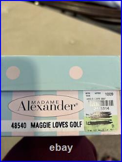 Madame Alexander Maggie Loves Golf Doll 8 Tall No. 44518. NIB