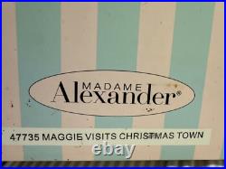 Madame Alexander Maggie Visits Christmas Town Doll No. 47735 With Elves! Rare