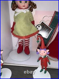 Madame Alexander Maggie Visits Christmas Town Doll No. 47735 With Elves! Rare