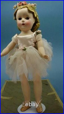 Madame Alexander Margot Ballerina Doll Hard Plastic 14 All Original with Box