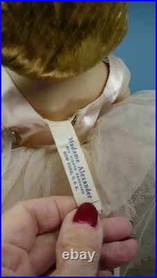 Madame Alexander Margot Ballerina Doll Hard Plastic 14 All Original with Box