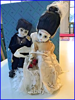Madame Alexander Mr. & Mrs. Frankenstein Dolls Bride And Groom #10418