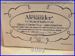 Madame Alexander Object of Desire Cissy Doll NRFB with COA & HT LE 133/200 2004