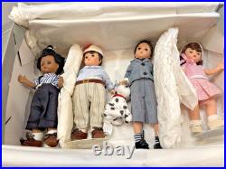 Madame Alexander Our Gang Four 8 Dolls LITTLE RASCALS SET #79631 Stands