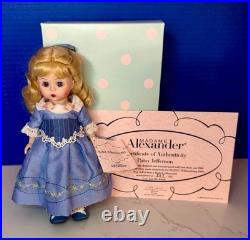 Madame Alexander PATSY JEFFERSON Doll, MADCC 2006 Williamsburg Convention, MIB