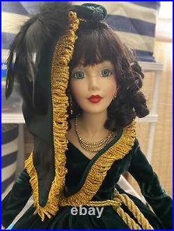 Madame Alexander Porcelain Scarlett O'hara Doll 21 inches #1281/1500 MIB Green