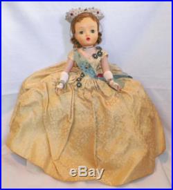 Madame Alexander Queen Elizabeth Doll 18in. Hard Plastic 1953 Original Rare