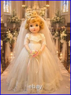 Madame Alexander Rare 1962 Elsie Jointed Regal Bride