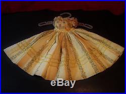 Madame Alexander Rare HTD Vtg Cissy Yellow Sundress with Petticoat, Tagged