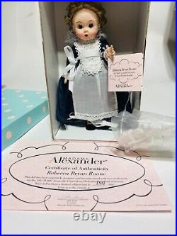 Madame Alexander Rebecca Bryan Boone 66365 8 Doll With Box, Accessories, COA