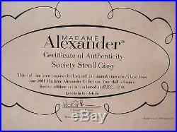Madame Alexander-SOCIETY STROLL CISSY A/A-28416-21 Doll-#091/200-2001-NEW