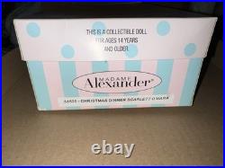 Madame Alexander Scarlett Christmas Dinner #51520 New In Box 10 Inch With Stand