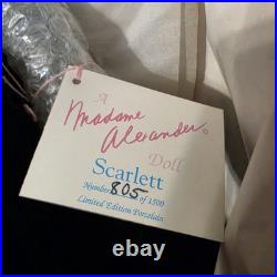 Madame Alexander Scarlett Porcelain Doll LE 805/1500 Box Tag Vintage