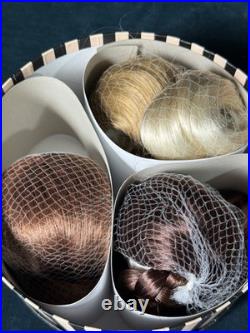 Madame Alexander Set Of 3 New Wigs For Cissy Doll Hat Box