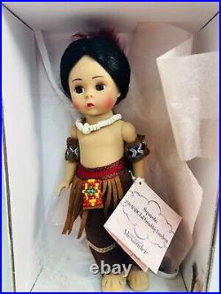 Madame Alexander Squanto 60280 Native American Doll 8 Tall With Box, COA, Tags