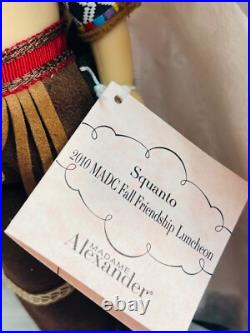 Madame Alexander Squanto 60280 Native American Doll 8 Tall With Box, COA, Tags