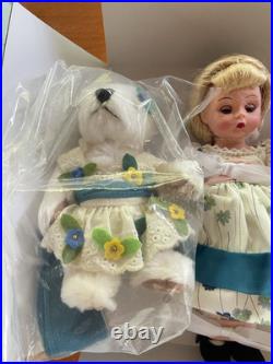 Madame Alexander Summer Day Dreaming 8 Doll with Box & White Plush Dog