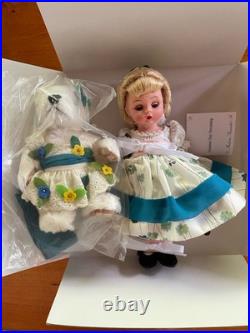 Madame Alexander Summer Day Dreaming 8 Doll with Box & White Plush Dog