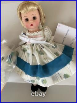 Madame Alexander Summer Day Dreaming 8 Doll with Box & White Plush Dog