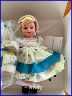 Madame Alexander Summer Day Dreaming 8 Doll with Box & White Plush Dog
