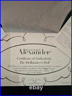 Madame Alexander THE DOLLMAKERS DOLL 2013 MADCC Louisville #66445 LE OF 222