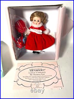 Madame Alexander The Christmas Visit 47620 8 COA Box, Tags, Accessories