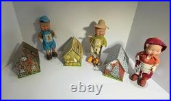 Madame Alexander Three Little Pigs Doll Set 2003 Straw Stick Brick Fairy Tale