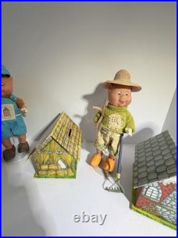 Madame Alexander Three Little Pigs Doll Set 2003 Straw Stick Brick Fairy Tale