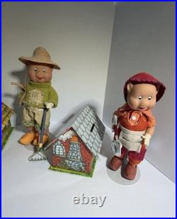 Madame Alexander Three Little Pigs Doll Set 2003 Straw Stick Brick Fairy Tale