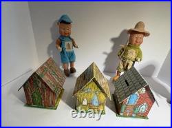 Madame Alexander Three Little Pigs Doll Set 2003 Straw Stick Brick Fairy Tale