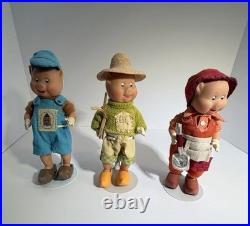 Madame Alexander Three Little Pigs Doll Set 2003 Straw Stick Brick Fairy Tale