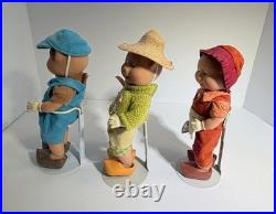 Madame Alexander Three Little Pigs Doll Set 2003 Straw Stick Brick Fairy Tale