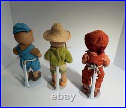 Madame Alexander Three Little Pigs Doll Set 2003 Straw Stick Brick Fairy Tale