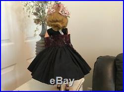 Madame Alexander Vintage Cissy Doll 1955 Black Dress #2051 With Tag