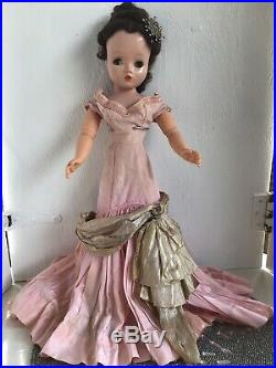 Madame Alexander Vintage Cissy Doll From 1950s In Rare Ballgown