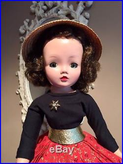 Madame Alexander Vintage Cissy In Red & Gold Skirt Outfit
