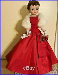 Madame Alexander Vintage Cissy & Red Side Drape Dress
