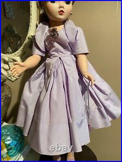 Madame Alexander Vintage Cissy Tagged HTF 1957 Lavender Box Pleats Outfit & Hat