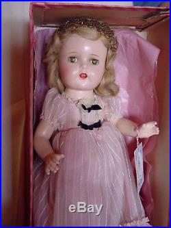 Madame Alexander Vintage Composition Princess Elizabeth Doll, Near Mint In Box Wi