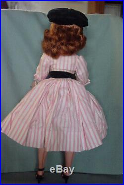 Madame Alexander Vintage Hard Plastic Cissy Doll With Orig Coat And Rare Girdle