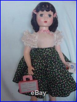 Madame Alexander Vintage Maggie Teenager Doll With Hang Tag And Pink Curler Box