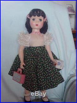 Madame Alexander Vintage Maggie Teenager Doll With Hang Tag And Pink Curler Box