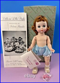 Madame Alexander Wendy-Kins auburn hair Doll BKW orig Box, Tag, Brush/comb #400