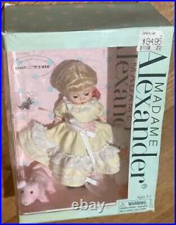 Madame Alexander Wendy Loves Charlottes Web Doll & 3 Animal Friend NIB Authentic