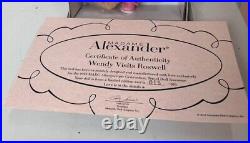 Madame Alexander Wendy Visits Roswell 65635 8 Doll With Box, Accessories, COA