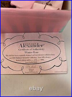 Madame Alexander Winter Rose 36440 8 COA #8/1000! In Box with Tags