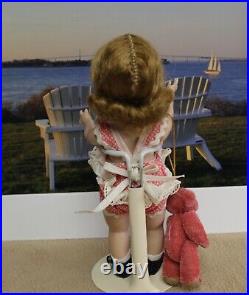 Madame Alexander kins 1954 Doll Vintage Beach Romper withPink Bear